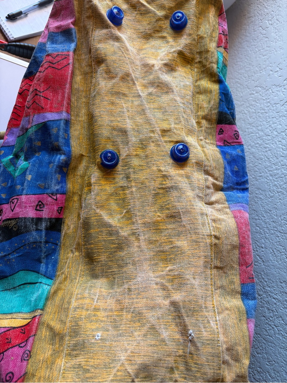 Laurel Burch Multi-Color Cat Print Travel Weekender - Yellow Accents #vintage - Picture 10 of 10